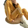 new Striped autumn o-neckTracksuit Running Pants Sets Sportswear Casual Sweatershirts two piece suits Sweatpants 2pcs Suits wome r2hH#