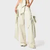 Jean femme 2024 printemps/été Y2k décoration de nœud tridimensionnel Vintage lavé lâche péplum coton pantalon droit