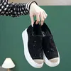 Klädskor krasovki 7cm luftnät spets dolda klackar kvinnor sommarplattform andas anda damer kil kil häl chunky sneakers