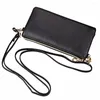 Shoulder Bags Genuine Leather Messenger Bag Women Simple Pure Color Casual Crossbody For Woman Litchi Grain Top-handle Clutch