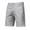 2023 Pantaloncini da uomo estivi Cott Vita media maschile Casual Busin Pantaloncini da uomo stampati Beach Stretch Chino Classic Fit Short Homme 62Q8 #