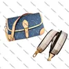 Sac en jean Sac à main vintage Sac de taille sac épaule sac à bandoulière Tote Sacs Canvas Hands Sac à main Old Flower Underar Sac Imprimé sac à dos M46203 M46837