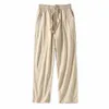 linnen broek mannen plus maat 9xl 8xl broek zomer linnen broek mannelijke fi casual vaste kleurbroek big size 8xl 9xl b3un#