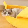 Matten Kattenbed Banaan Huisdier Huis Grot Leuk Gezellig Slaapbed voor Katten Kleine Dieren Duurzaam Puppy Kennel Kitten Mand Kat Accessoires