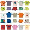 Bobo 2024 Summer Kids Girl Sets Ubrania kreskówkowe dzieci i szorty garnitury dla dziewczynki drukuj moda dla dzieci stroje 240320