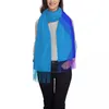 Schals Damen Schal Outdoor Farbblöcke Kopfbedeckung mit langem Quaste Neon Sunset Schal -Wrack Herbst Designer Foulard