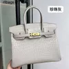 Bk – sac à main en cuir véritable pour femmes, sac à main de famille Crocodile, luxe mat, mode vraies femmes, 2024
