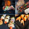 Schroevendraaiers 3/5pcs Bbq Grill Mat Anti-aanbak Herbruikbare Liners Oven Grill Folie Barbecue Liner Mat Bbq Gereedschap Zomer accessoires