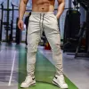 Akcesoria Pencil Pants Mens Gym swobodne spodnie dresowe Pisty łowić oddychanie szybkie lodowe jedwabne sportowe sportowe trening joggingowy