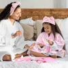 6-18pcs Spa Party Robes For Girls Kids Birthday Kimono Satin Robe Sleep Overover Pyjamas Party Gowns Pink Party Favors 240323