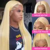 SIYUSI Blonde 20inch 180% Density 13x4 Front Wigs Human Straight 613 HD Lace Frontal Wig Brazilian Pre Plucked with Baby Hair