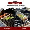 Grills Cylinder BBQ Basket Stainless Steel Rolling Grilling Basket Wire Mesh Outdoor Camping Barbecue Rack For Vegetable Fruit Barbecue