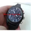 新しいSapphirer Luxury Wristwatch Black 388001 3880 01パイロットの日本のクォーツムーブメントクロノグラフメンズウォッチウォッチ263D