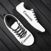 Casual Shoes InstantArts Star Color Massage Therapeut Design Brand Fashion Sneakers ECG Print White Soled Lace-Up