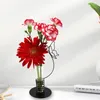 Vasi a forma di animale Linea di ferro Tavolo Fiori Vetro idroponico con supporto in metallo Home Room Office Vaso di fiori Decorazione artigianale