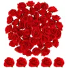 Fiori decorativi LUOEM Simulazione Teste di fiori di rosa di seta per cappelli Abbellimento di vestiti Festa di festa Simulare fiori