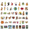 Bagagli nuovi regali da 50 pezzi/lotto gifts Scoob mostri cool giocattoli merch adolescenti in vinile scooby-doo per bambini forniture skateboard per graffiti, stick fjqm