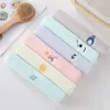 Serviette en coton brodée pour enfants, ours de dessin animé, mignon, pour la maternelle, fournitures de bain pour bébé, 2024