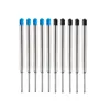 Doldurmalar Toptan 10pcs Metal Beyin Pen Mavi Kırmızı Siyah Mürekkep Orta Silin Top Pens Parker Okul Ofis Kırtasiye Damlası OTSP2