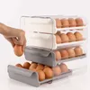 Bouteilles de rangement Type tiroir boîte à œufs réfrigérateur conservation de la fraîcheur finition artefact de cuisine épaissie grande capacité