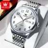 腕時計監視olevs for men for Men Top Luxury Quartz Watch with Simple Digital Design Stainless Steel Mentre Hommec24410