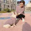 ジャケットペット犬の飼い主小さなミディアムドッグのための服をマッチする新しいデザインファッション親子犬パーカーフレンチブルドッグコートペット服