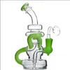 Verres Bongs d'eau Narguilés Tuyaux en verre Recycler plates-formes pétrolières Dab rig Downstem Perc Daisy Bong en verre avec bol en verre de 14 mm