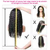 250% densità 13x6 HD onda anteriore trasparente per donne Glueless ricci profondi pizzo frontale parrucche umane vergini brasiliane pre pizzicate con capelli del bambino (naturale