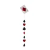 Décoration de fête 4pcs / set Thème Casino Las Vegas Carte de nuit Honeycomb Spade / Coeur / Diamant / Club Poker Guirlande suspendue Décor d'anniversaire