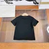 T-shirt bébé classique T-shirt enfant imprimé logo demi-cercle doré Taille 100-160 CM vêtements de marque pour enfants filles garçons t-shirts à manches courtes 24Mar