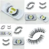 Falska ögonfransar grossist-naturliga minkhår 1 par Crisscross Eyelash Högkvalitativ Fake Eye Lashes Band Makeup Drop Delivery Health Be Dhmkk