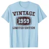 Men's T Shirts 65 Year Old Gifts Vintage 1959 65th Men Women Birthday T-Shirt Legends Were In Of B-day Tee Top Dad Mom Gift