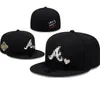 للجنسين بالجملة Braves Snapbacks Sox Baseball Designer Luxury Caps Caps Size Size Hats New Era Caps Ducket Hat MLBS Caps Flat Peak Men Women Full Action 7-8