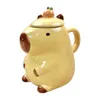 Canecas Capivara Teacup 450ml Caneca de Chá Presente Criativo Café Leite Porcelana para Favores Holiday Home Party Table