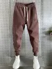 Lyxvarumärke Högkvalitet Mäns byxor Solid färg utomhus Casual Jogging Sweatpant Outdoor Sports Trousers R5W2#