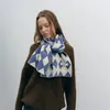 Lenços Moda Skniiy Malha Mulheres Lenço Simples Sólido Inverno Quente Coreano Estilo Neckerchief Foulard Soft Woolen Yarn Travel Bufanda 2024