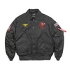 Top GUN CWU-45P Patch Bordado Estilo Militar Bomber Jacket Pilot Flight Winter Coat N5El #