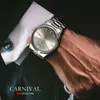 Horloges Nieuwe Zwitserse Luxe Merk Carnaval Heren Jan MIYOTA 8219-21A Automatische Mechanische Bal Waterdicht Horloge C8063C24325