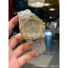 Luxe heren Watch Women Fashion Full Diamond Mens Quartz Business Leisure Sky Star Steel Band Kalender Watch