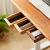 Drawers Highend Wood Storage Box Under Desk Adhesive Natural Home Storage Hidden Drawer Stationery Container Home Study Accessories