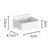 Rangement de cuisine 2x support mural polyvalent Stable salle de bain pour outils de cheveux ustensiles fer à friser sèche-linge blanc