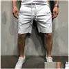 Mens Shorts Pantalones Cortos Solidos Para Hombre de Playa Algodon Informales Deportivos Ropa Marca Verano 2021 SA932 Drop Delivery AP OT1GW