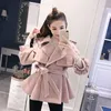 Womens Jackets Winter Women Casual Turn Down Collar Slim Elegant Sweet Lantern Sleeve Female Short Cute Blends Coat Drop Delivery Appa Otl0X