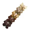 Hair Accessories Pack Of 5pcs Girls PU Leather Butterfly Hairpins Handmade Hairgrips Kids Bows Hairbangs Clip Adorments