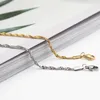 Kedja högkvalitativ kedja armband silver rostfritt stål armband antikorrosion och vattentät 17 cm (6 6/8 tum) lång 1 bit 240325