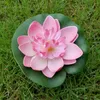 Dekorative Blumen Lotus Künstliche Blume Schwimmende gefälschte Lotusblume Mikrolandschaft Flores Bühnentanz-Requisiten DIY-Zubehör