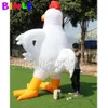 5 MH (16,5 ft) med fläktfestival Anpassad livsliknande jätte Uppblåsbar tupp/kukdjur/reklam kyckling med luftblåsare