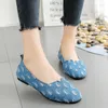 Chaussures décontractées à enfiler Demin toile femmes plat respirant confortable femme été dames mocassins Zapatos De Mujer