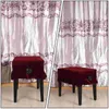 Chair Covers Piano Stool Cover Bench Pleuche Seat Protective Protector Dust-proof