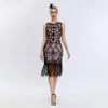 Fringe Vest 1920s High-End Banquet Party Sequin Dress 792776